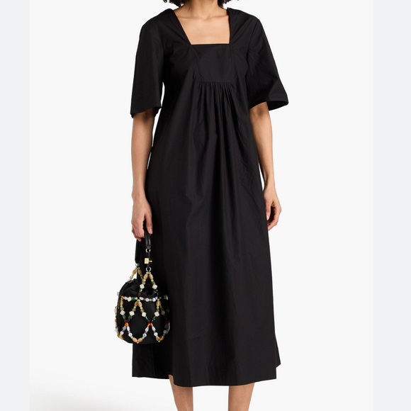 Ganni Dresses & Skirts - GANNI Cotton-poplin midi dress